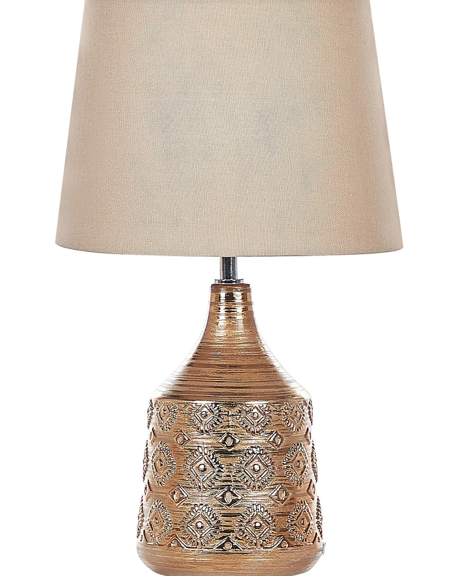Lampada da tavolo WARI Ceramica Marrone dorato