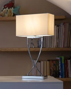 Lampada da tavolo YASUNI Metallo Bianco