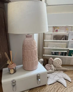 Lampada da tavolo ZARIMA Ceramica Rosa