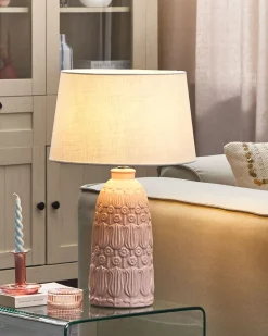 Lampada da tavolo ZARIMA Ceramica Rosa