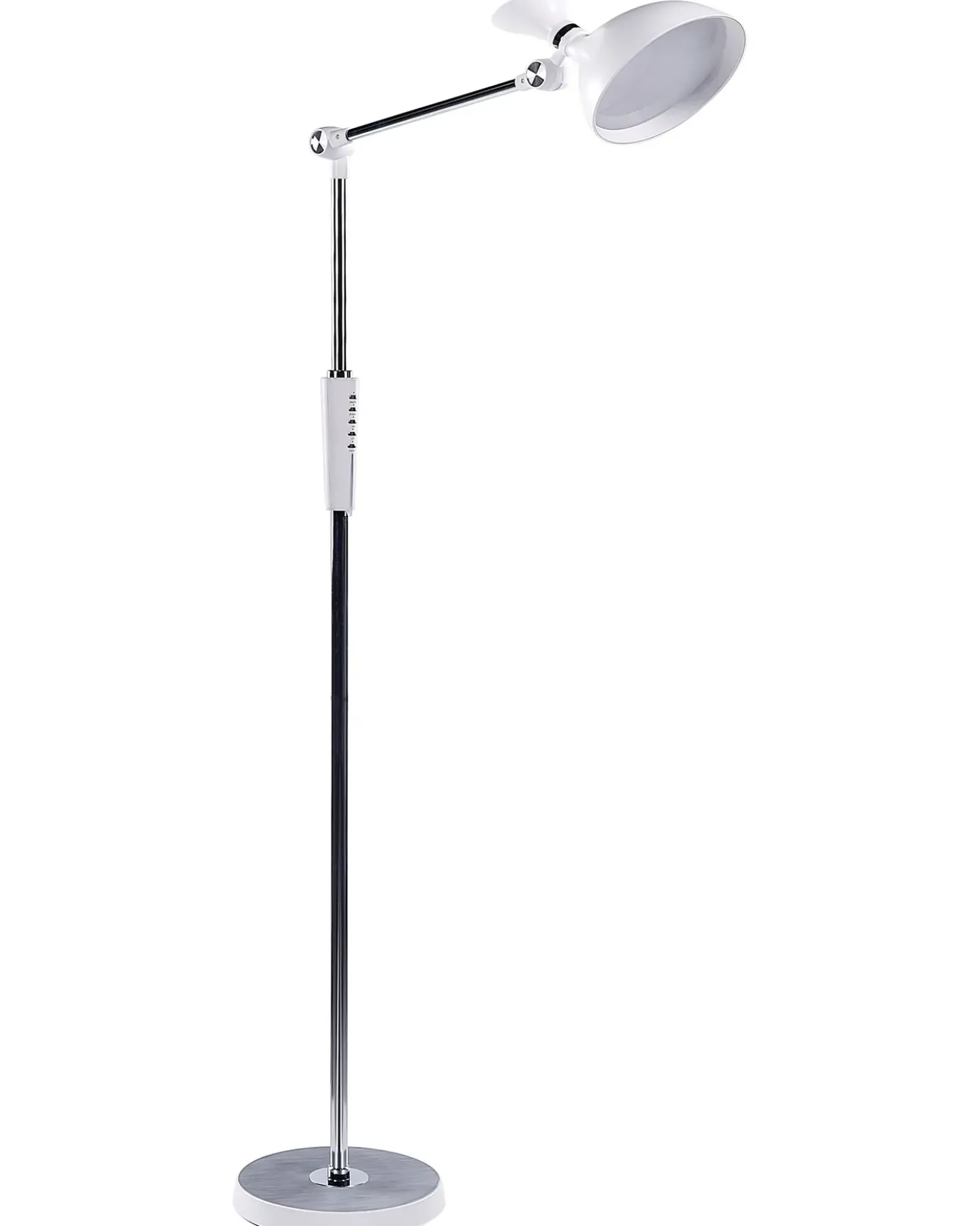 Lampada da terra a LED ANDROMEDA con dimmer Metallo Bianco