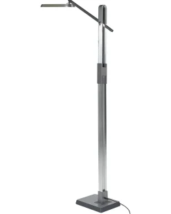 Lampada da terra a LED AQUARIUS con dimmer Metallo Argento