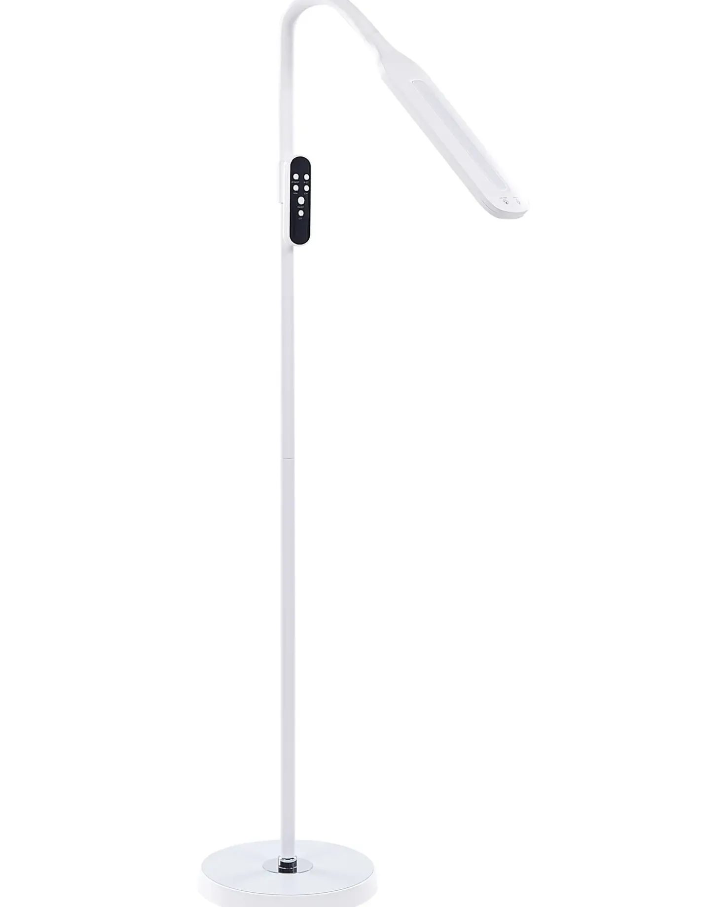 Lampada da terra a LED ARIES con telecomando con dimmer Metallo Bianco