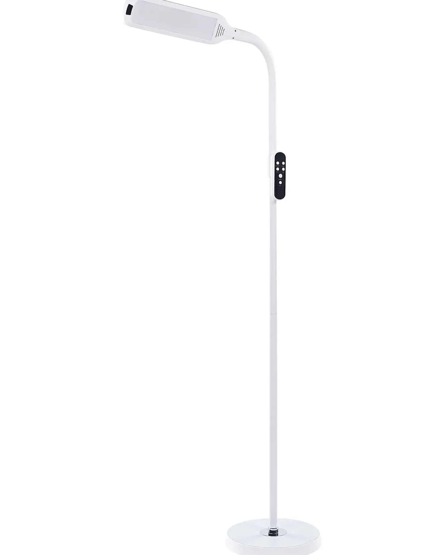 Lampada da terra a LED ARIES con telecomando con dimmer Metallo Bianco