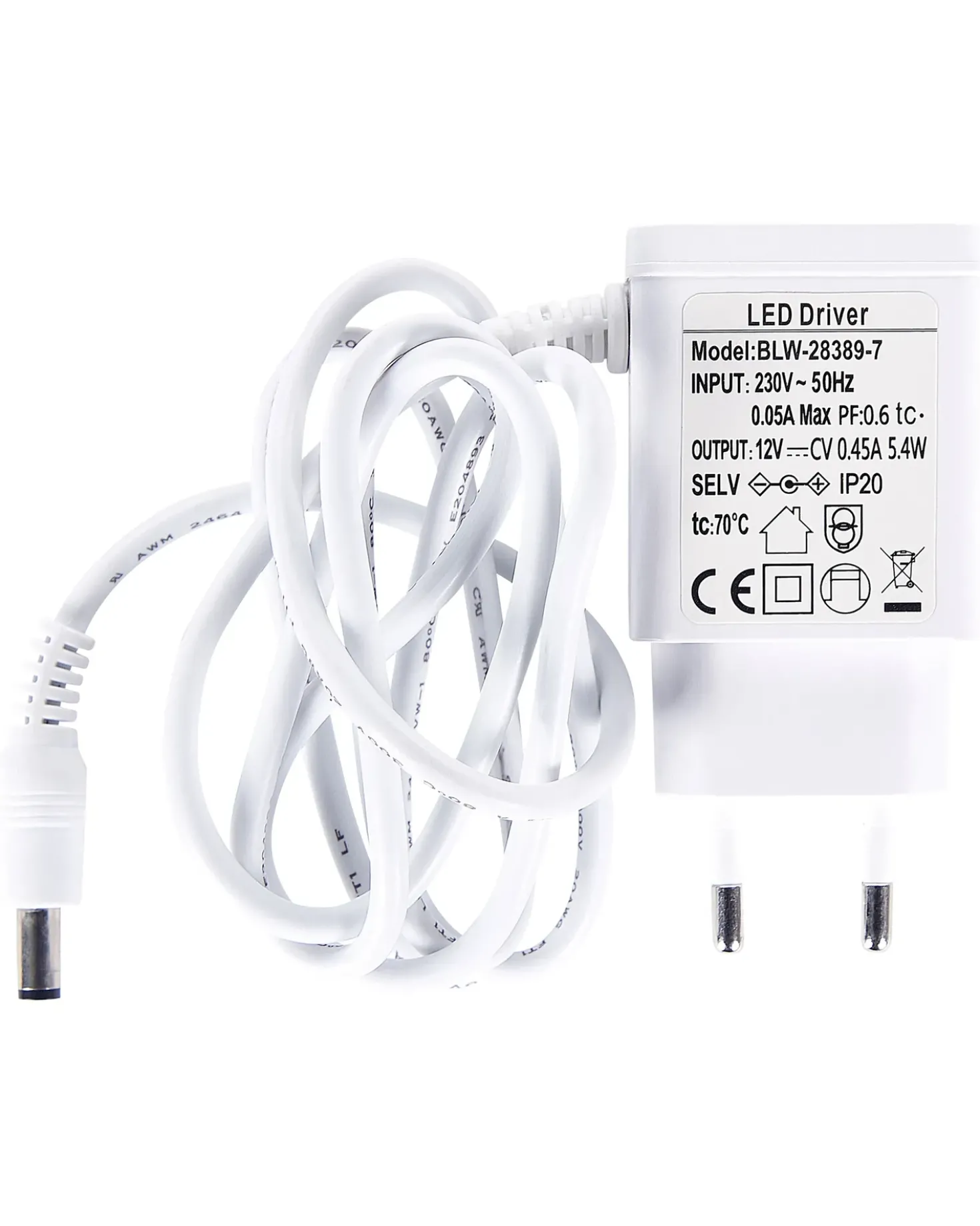 Lampada da terra a LED ARIES con telecomando con dimmer Metallo Bianco