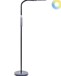 Lampada da terra a LED CASSIOPEIA con dimmer Metallo Nero