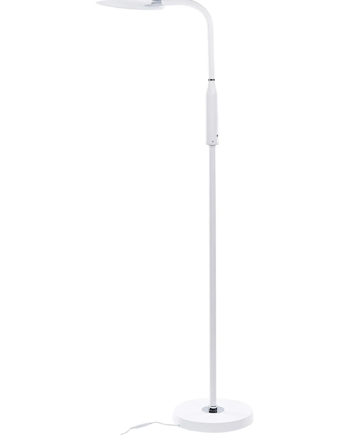 Lampada da terra a LED CASSIOPEIA con dimmer Metallo Bianco