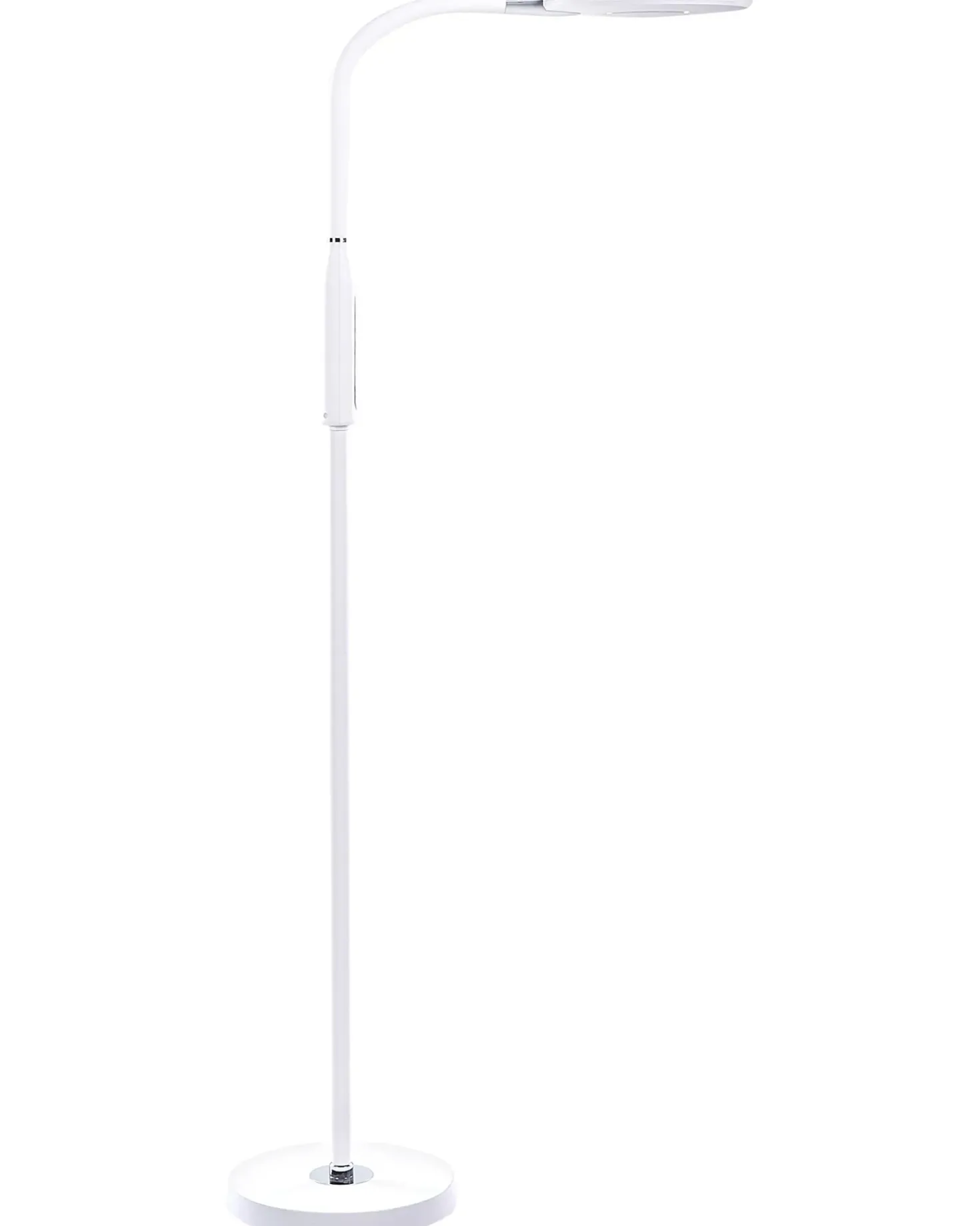 Lampada da terra a LED CASSIOPEIA con dimmer Metallo Bianco