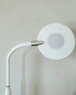 Lampada da terra a LED CASSIOPEIA con dimmer Metallo Bianco