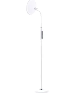 Lampada da terra a LED CASSIOPEIA con dimmer Metallo Bianco