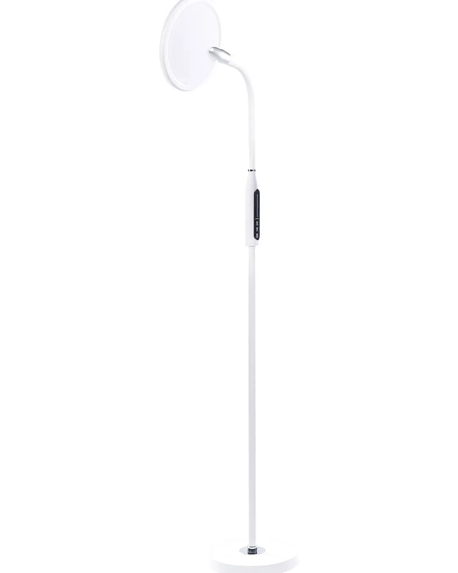 Lampada da terra a LED CASSIOPEIA con dimmer Metallo Bianco