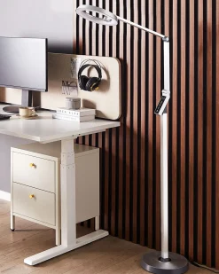 Lampada da terra a LED CARINA con dimmer Metallo Argento