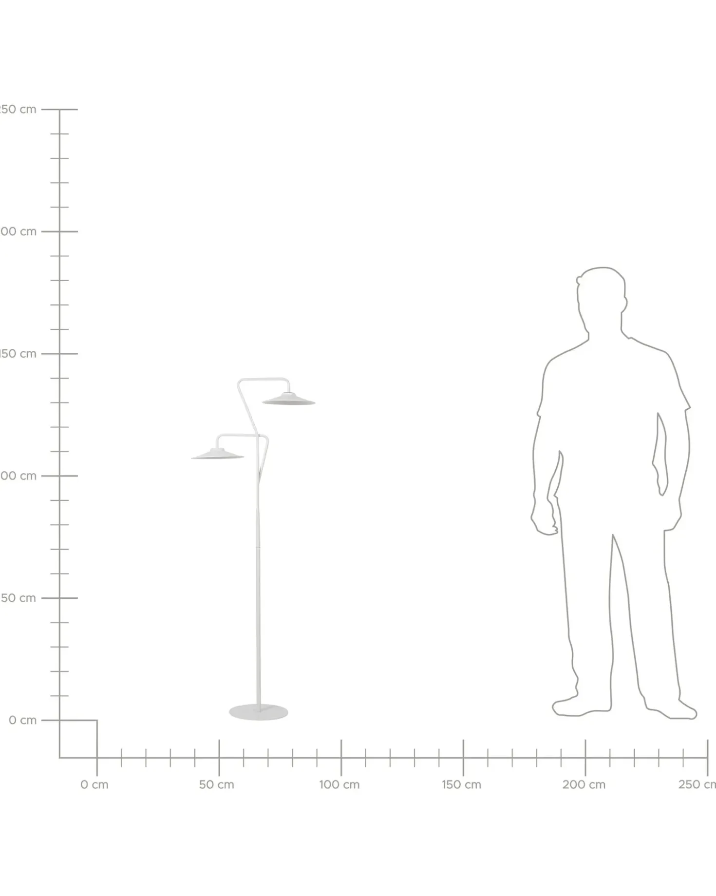 Lampada da terra a LED GALETTI Metallo Bianco