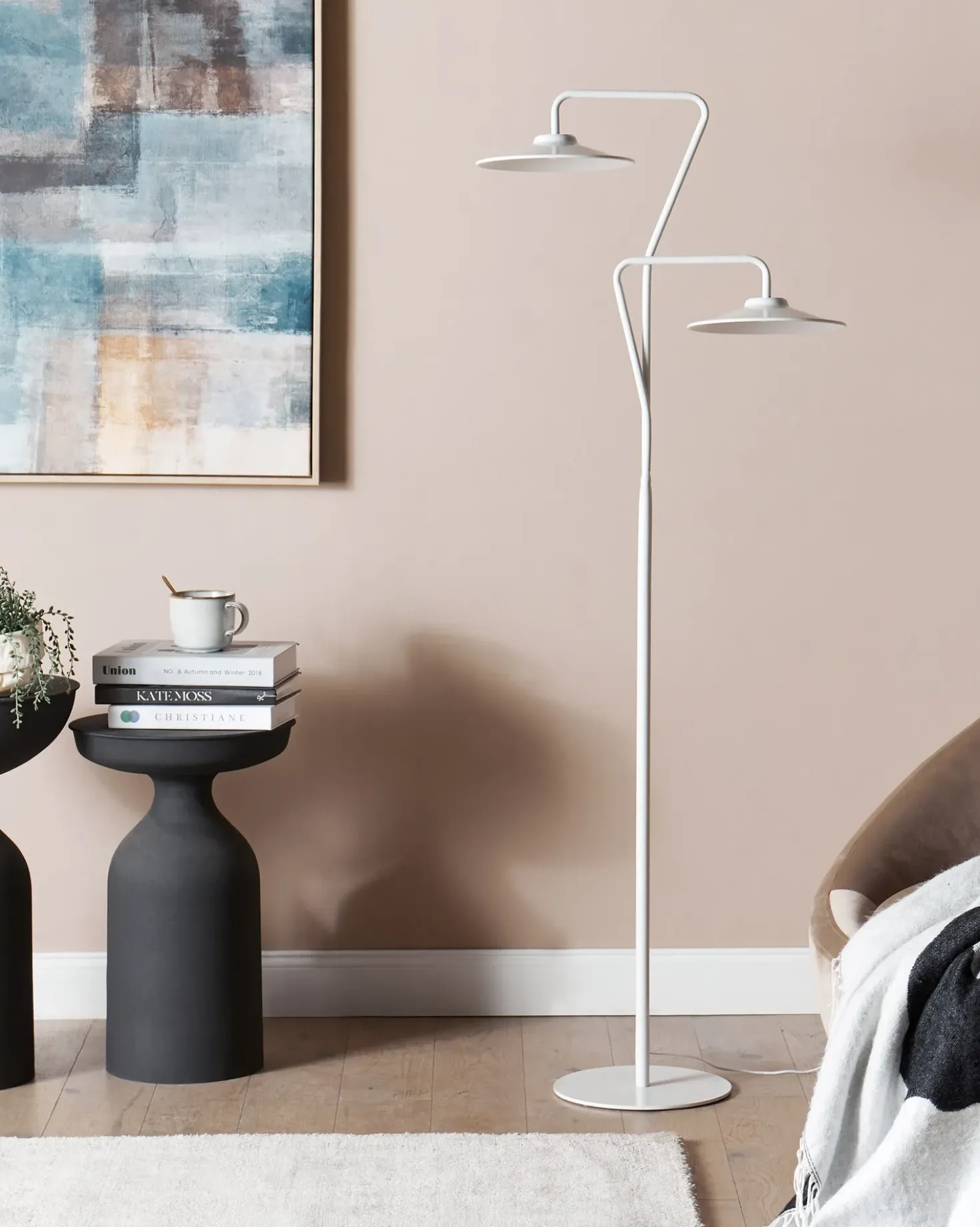 Lampada da terra a LED GALETTI Metallo Bianco