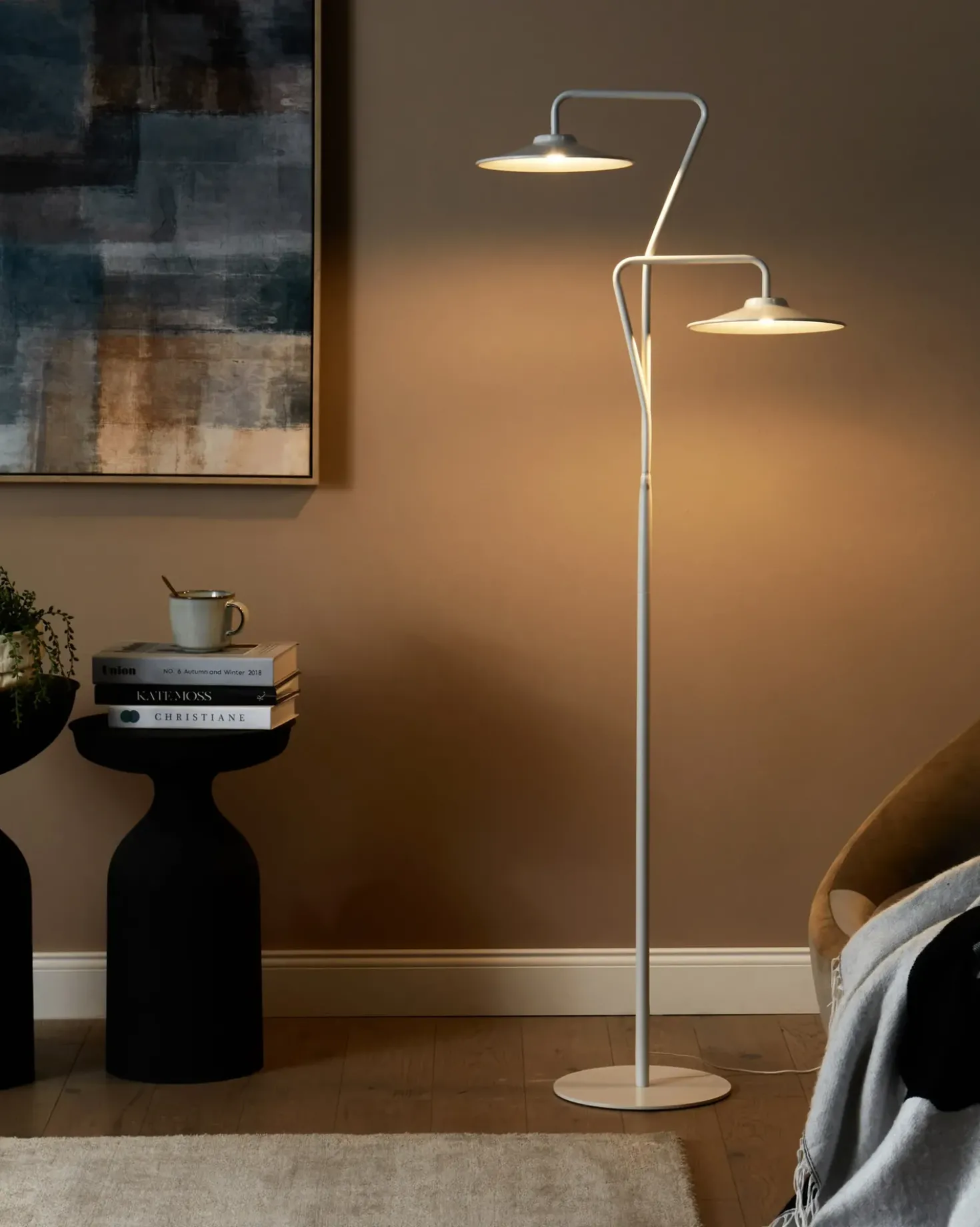 Lampada da terra a LED GALETTI Metallo Bianco