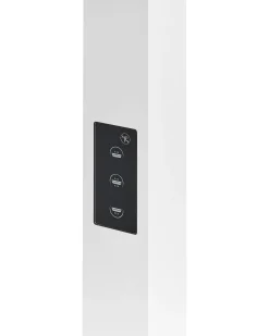 Lampada da terra a LED MENSA con sensore di movimento Metallo Bianco