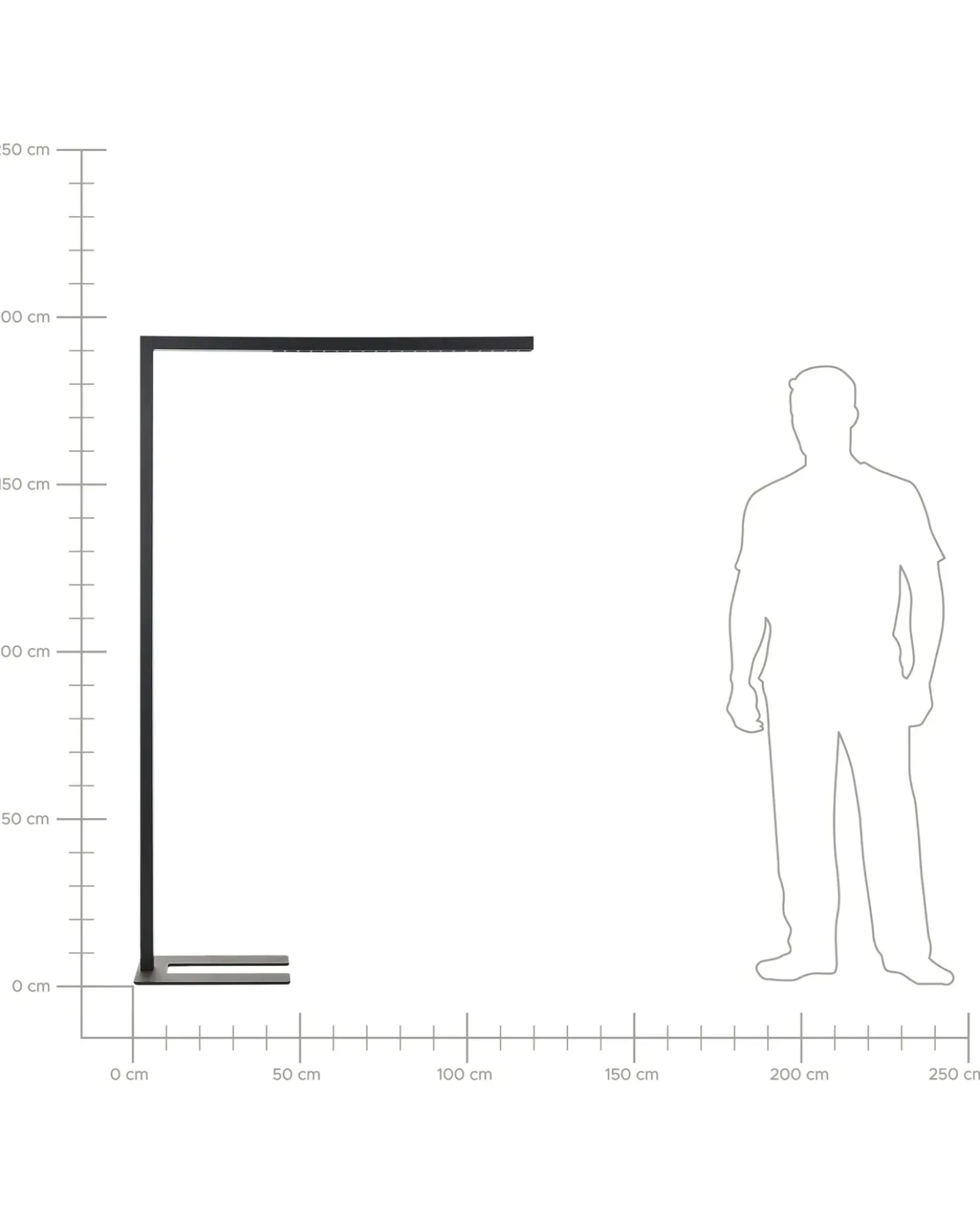 Lampada da terra a LED MENSA con sensore di movimento Metallo Nero