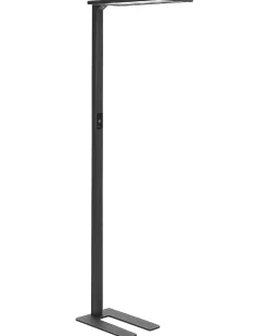 Lampada da terra a LED ORION con sensore di movimento Metallo Nero