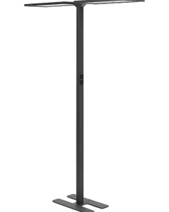 Lampada da terra a LED SCULPTOR con sensore di movimento Metallo Nero