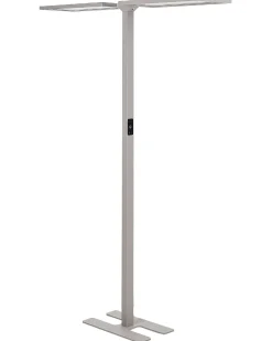 Lampada da terra a LED SCULPTOR con sensore di movimento Metallo Argento