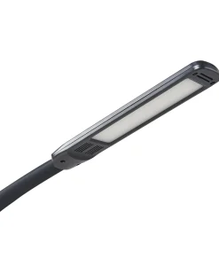 Lampada da terra con morsetto convertibile a LED APUS con telecomando con dimmer Metallo Nero
