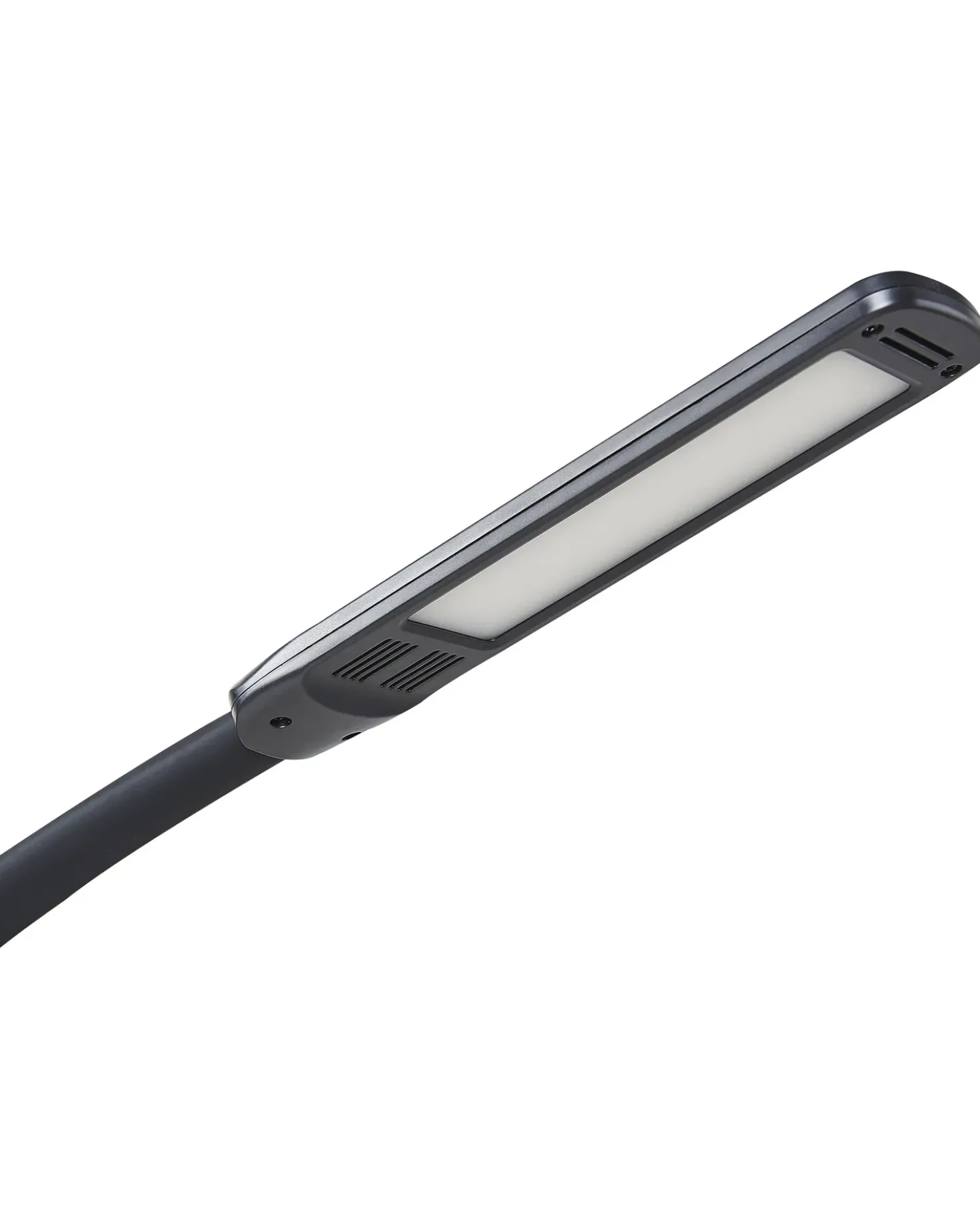 Lampada da terra con morsetto convertibile a LED APUS con telecomando con dimmer Metallo Nero