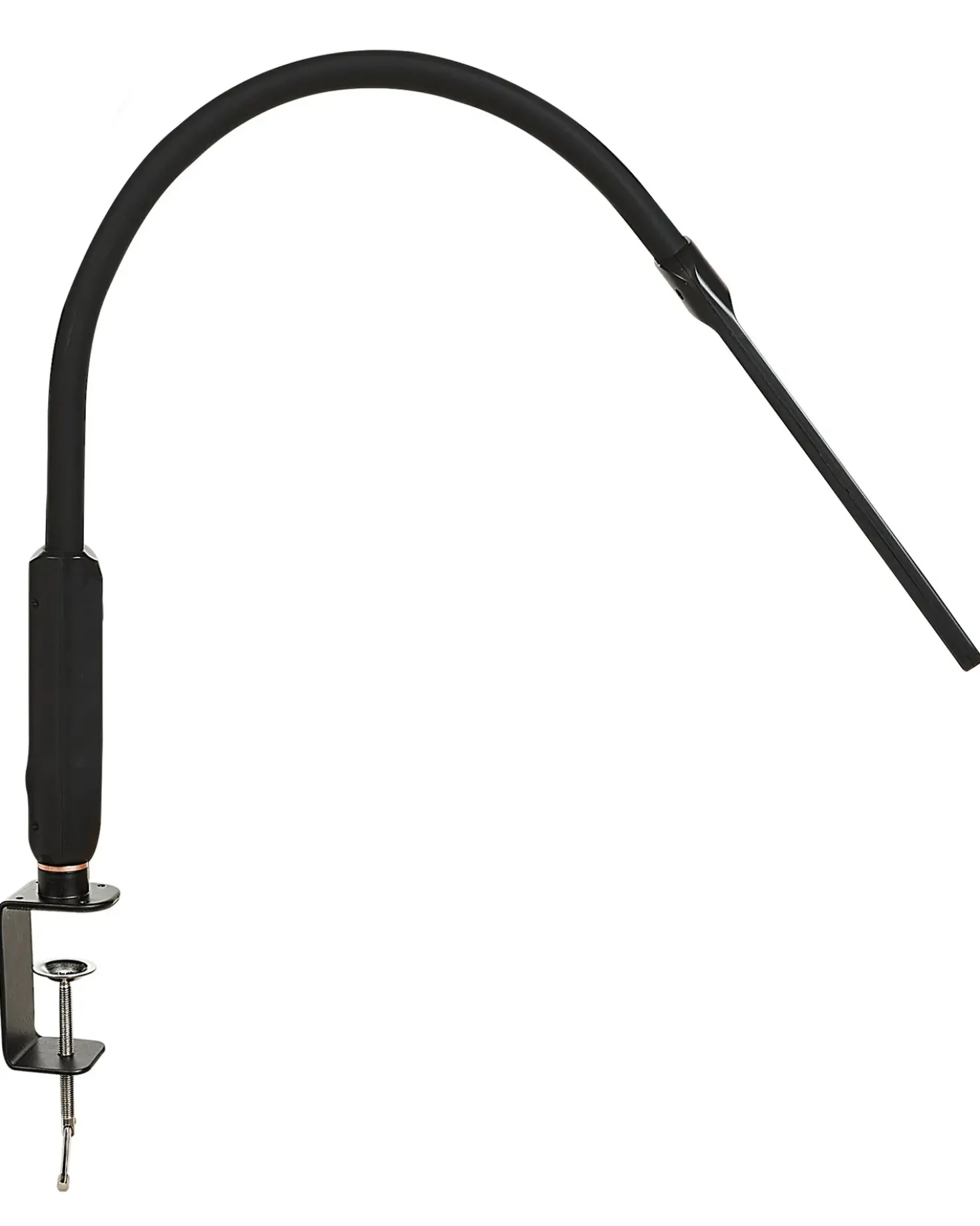 Lampada da terra con morsetto convertibile a LED APUS con telecomando con dimmer Metallo Nero