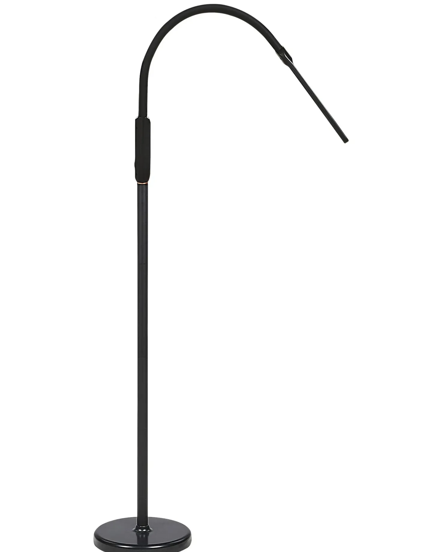 Lampada da terra con morsetto convertibile a LED APUS con telecomando con dimmer Metallo Nero