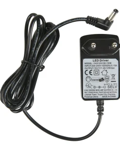 Lampada da terra con morsetto convertibile a LED APUS con telecomando con dimmer Metallo Nero