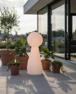 Lampada da terra LED per esterni TORNE Bianco