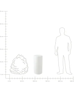Lampada da terra LED per esterni PIEDRA con telecomando Bianco