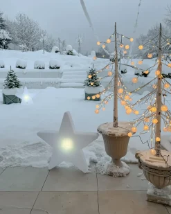Lampada da terra LED per esterni OLSAN Stella 76 cm Bianco