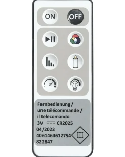 Lampada da terra solare a LED per esterni FONESCA con telecomando Bianco