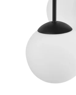 Lampadario a 5 luci RIANA Vetro Nero