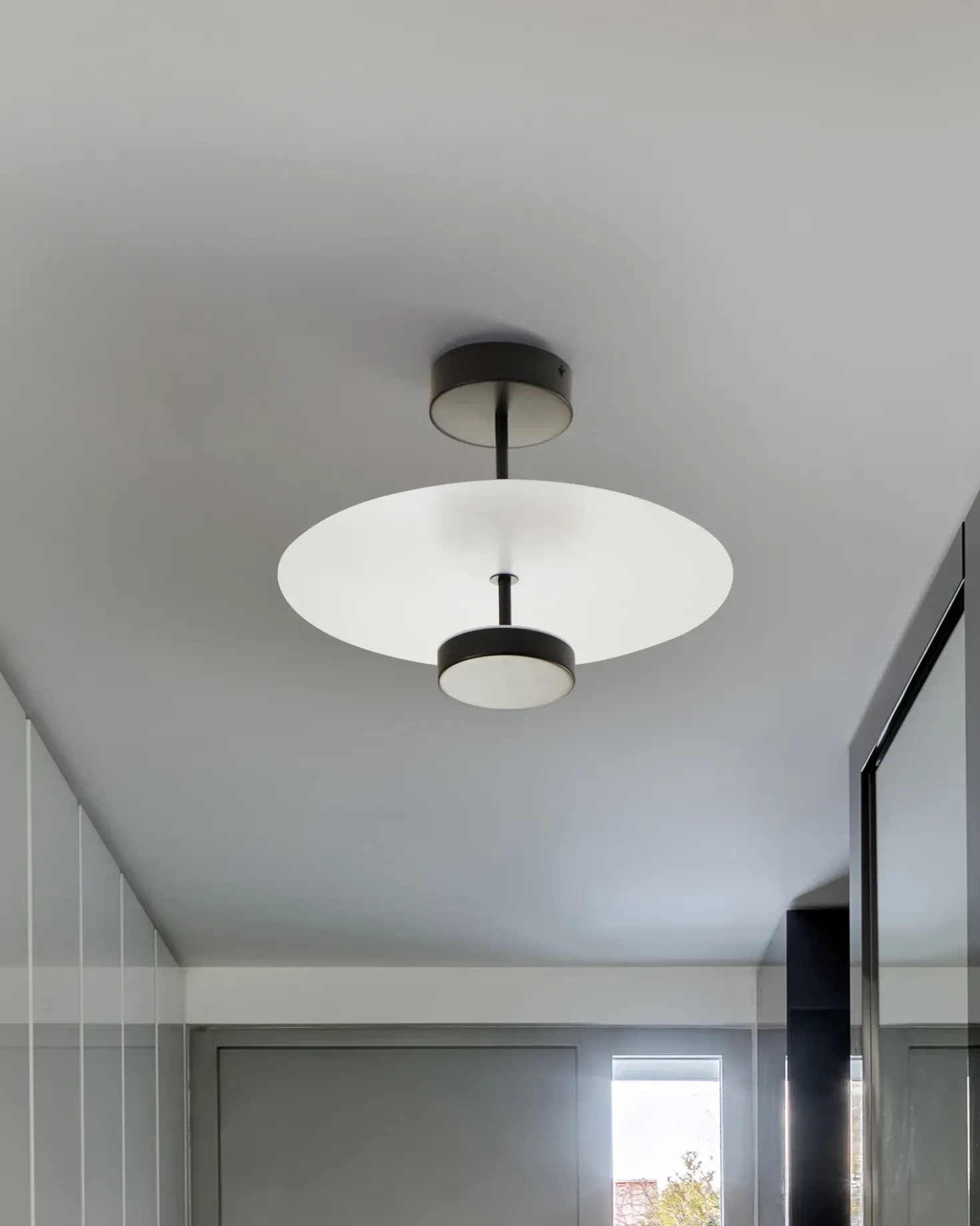 Lampadario a LED AFRAM Metallo Nero