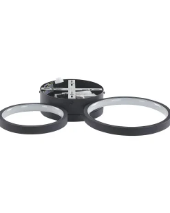Lampadario a LED AGNAT Metallo Nero