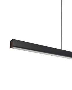 Lampadario a LED ARENAS con telecomando Nero