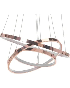 Lampadario a LED ATREK Metallo Oro rosa