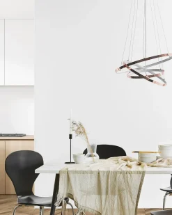 Lampadario a LED ATREK Metallo Oro rosa