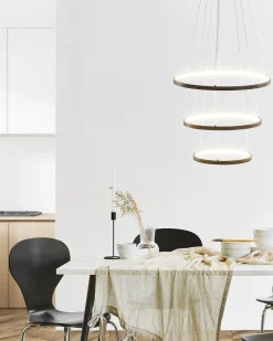Lampadario a LED ATREK Metallo Nero