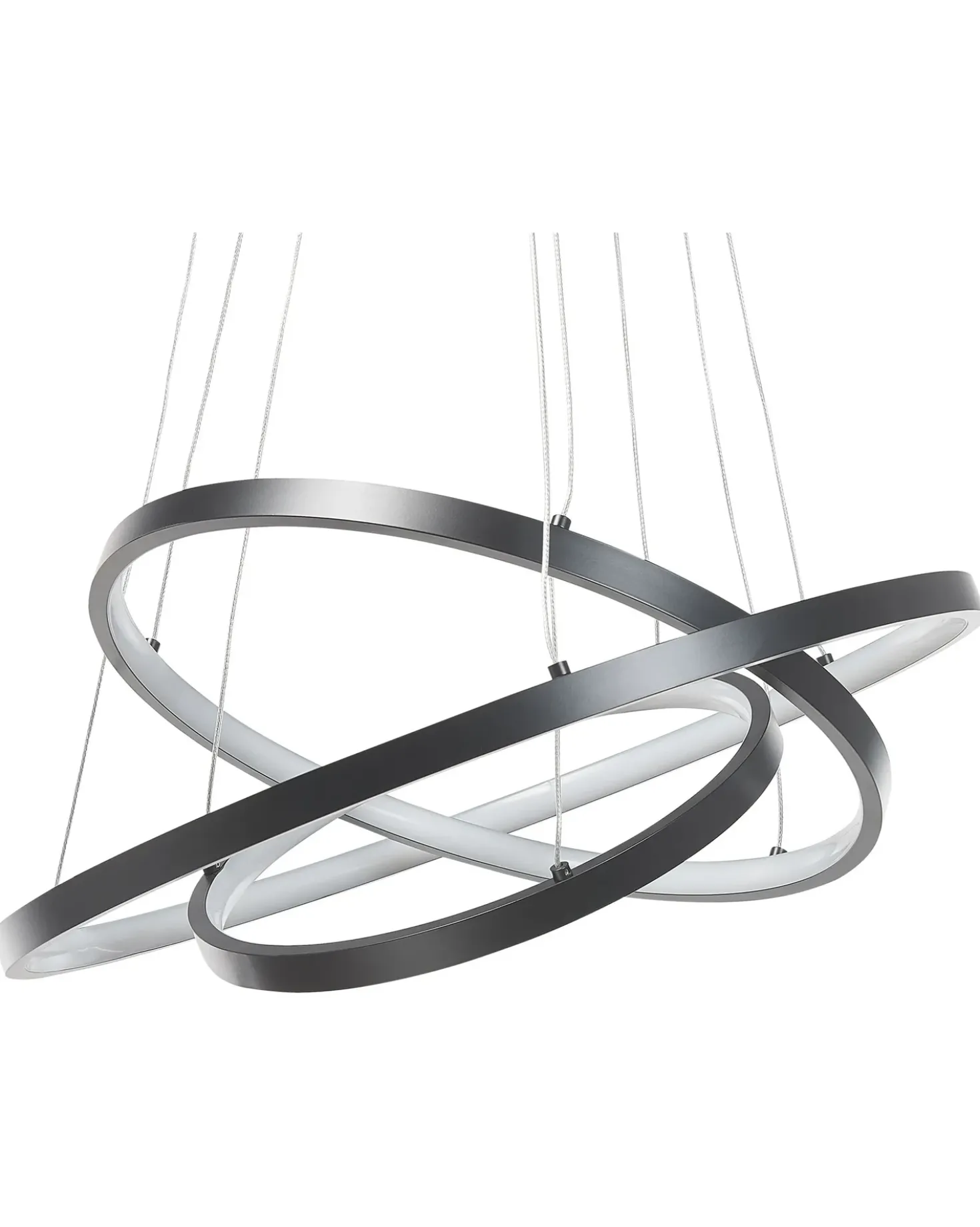 Lampadario a LED ATREK Metallo Nero