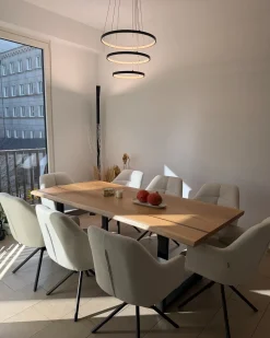 Lampadario a LED ATREK Metallo Nero