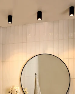 Lampadario a LED BARCALA Metallo Nero