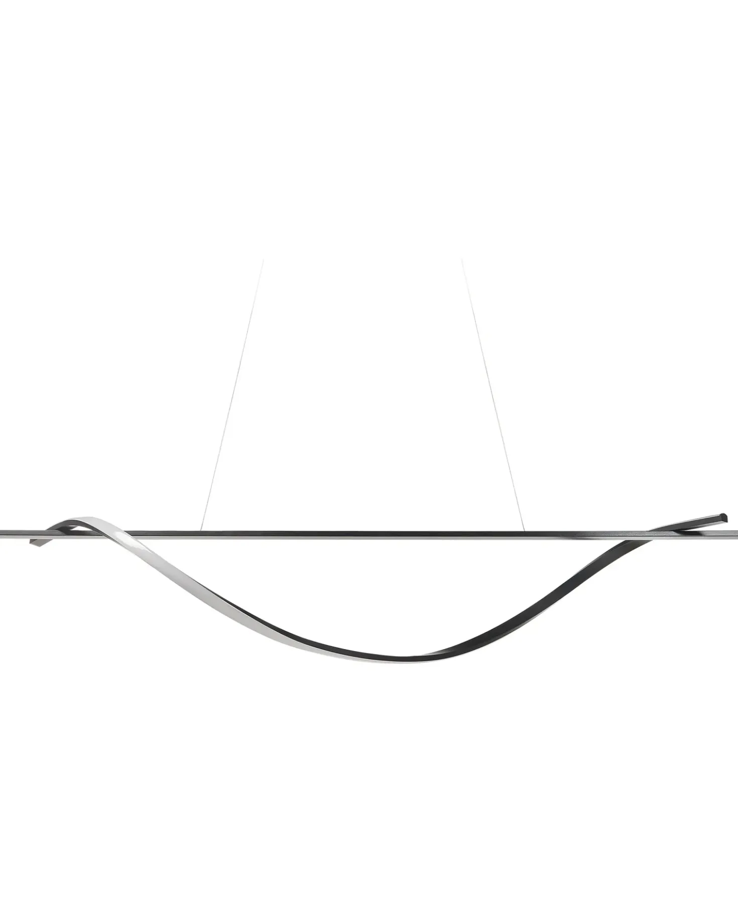 Lampadario a LED BODRI Metallo Nero