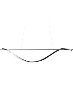 Lampadario a LED BODRI Metallo Nero