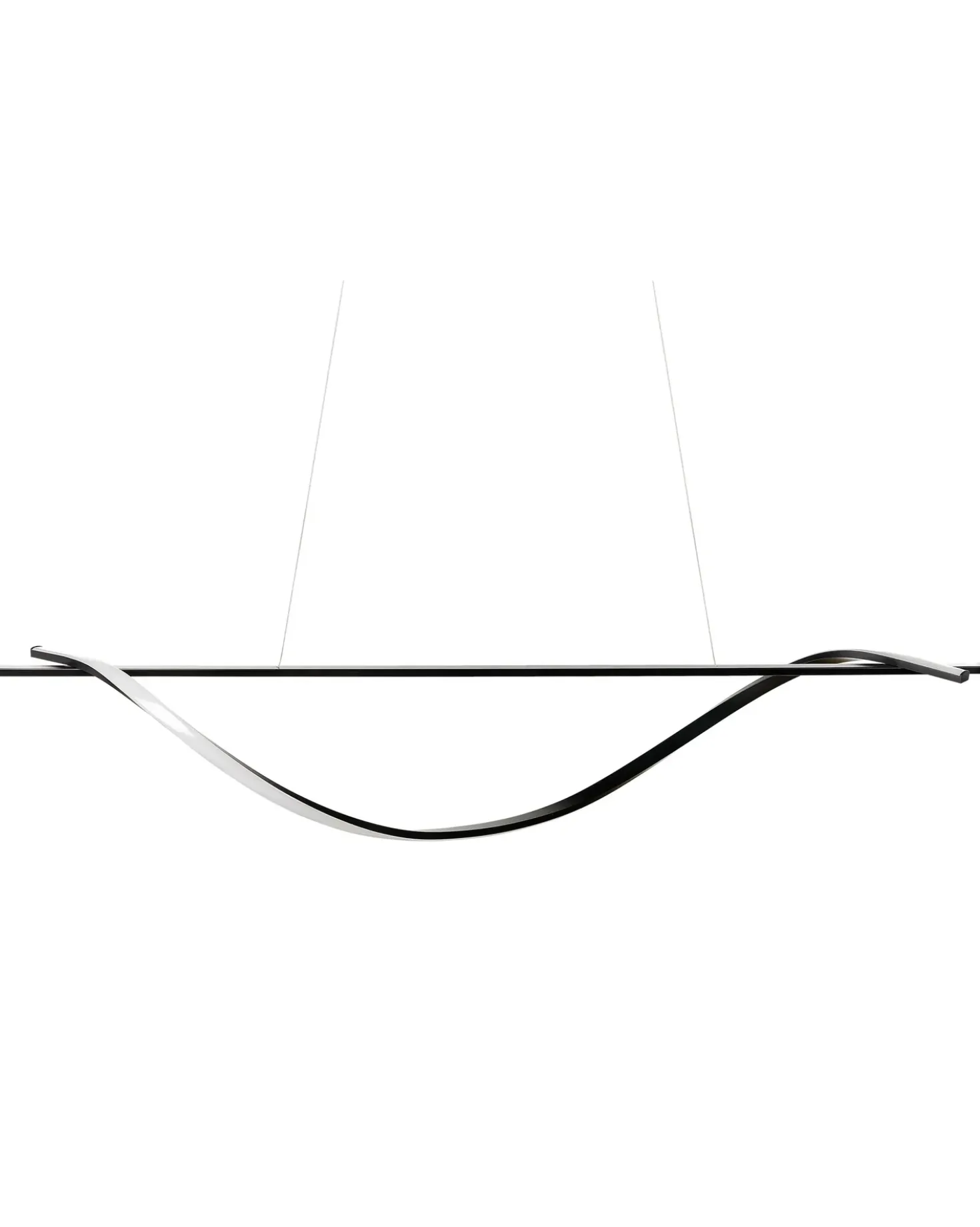 Lampadario a LED BODRI Metallo Nero
