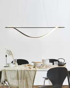 Lampadario a LED BODRI Metallo Nero