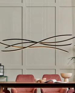 Lampadario a LED CALAO Metallo Nero