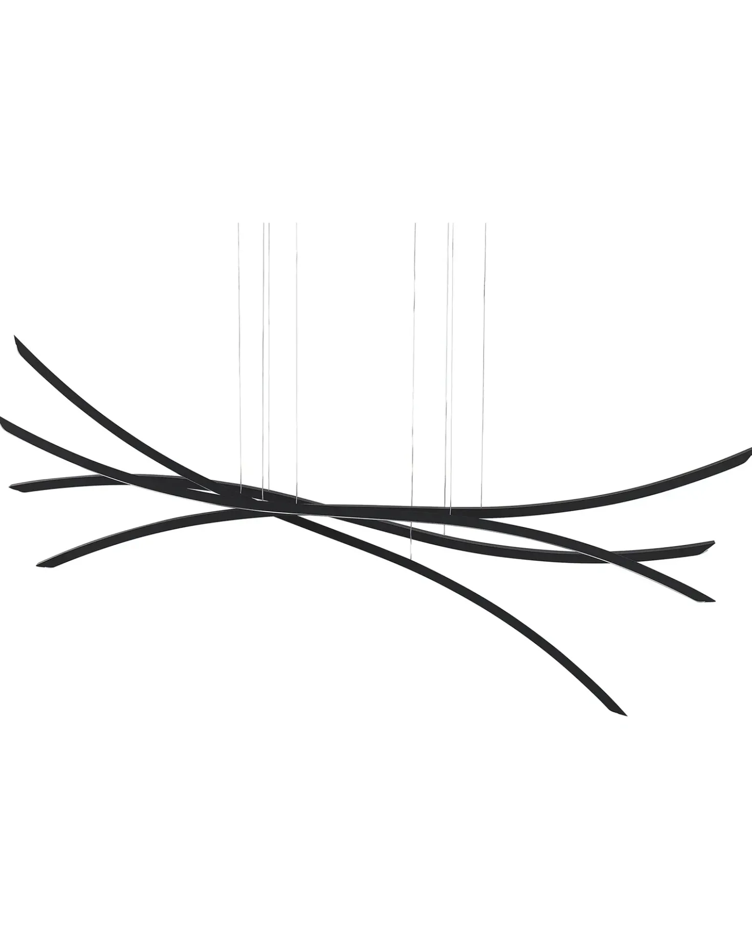 Lampadario a LED CALAO Metallo Nero