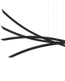 Lampadario a LED CALAO Metallo Nero